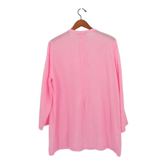 Lilly Pulitzer Pink Seacoast Linen Sarasota Tunic Top XL - Picture 6 of 6